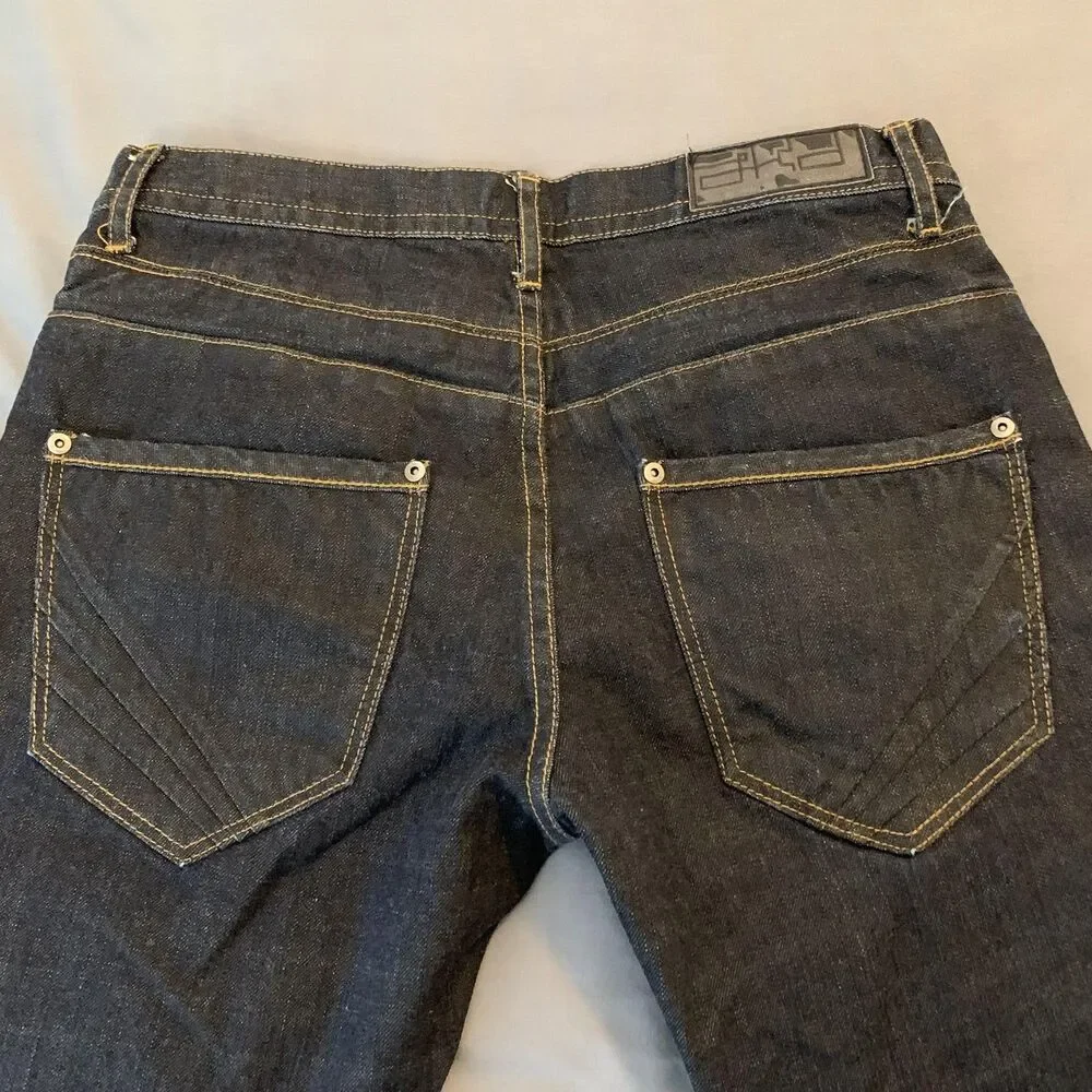 Ecko Unltd Jeans Mens‎ 31x32 Blue Dark Wash Straight Leg Fit Cotton Denim Pants